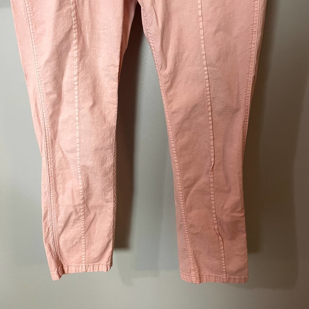 Anthropologie The Wanderer Dusty Pink Cargo Straight Leg Pants Size 30 - Picture 8 of 16
